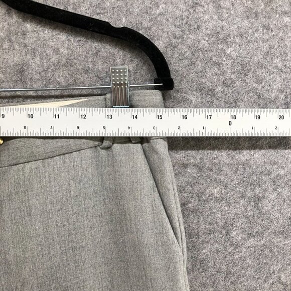 BCBGMaxazria Flare Dress Pants Womens 4 Mid Rise Light Gray Formal Y2K Career - Picture 9 of 11